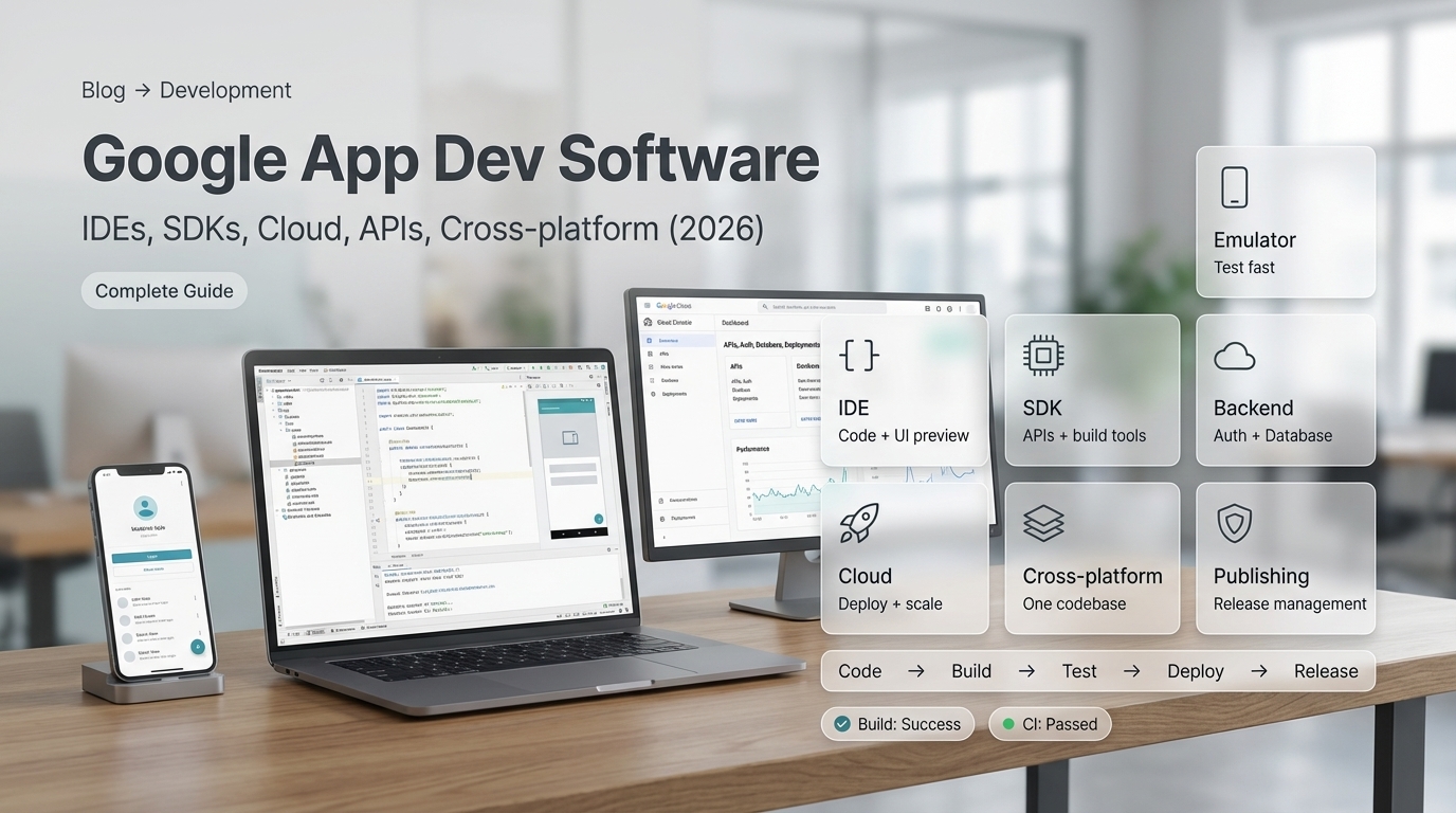 Google app development software complete guide 2026