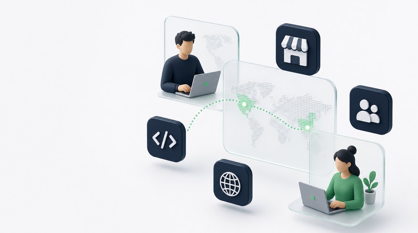 Desarrolladores de Shopify en Chile y Espana colaborando en remoto