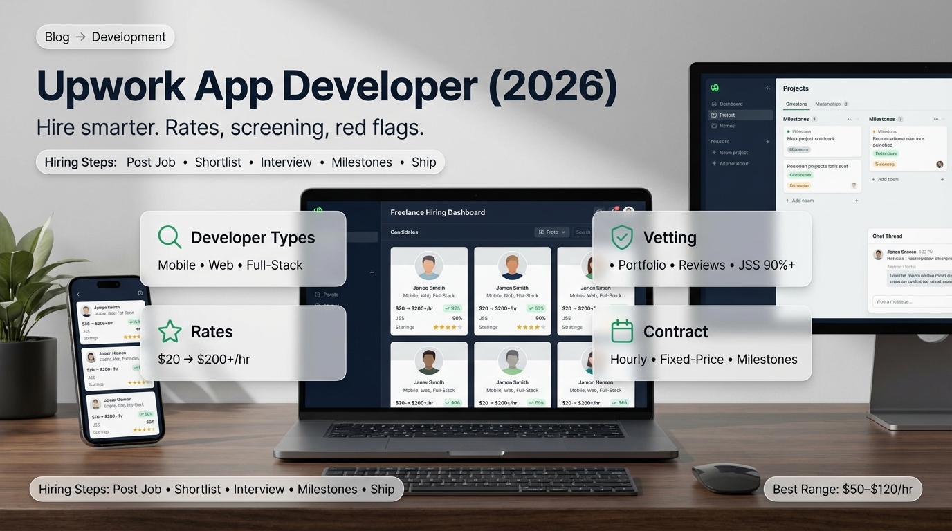 Upwork app developer complete guide 2026