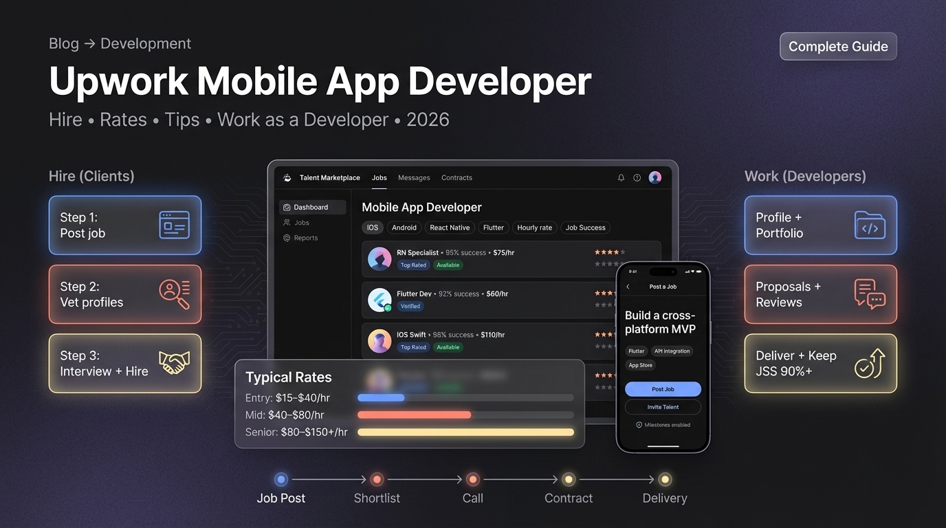 Upwork mobile app developer complete guide 2026